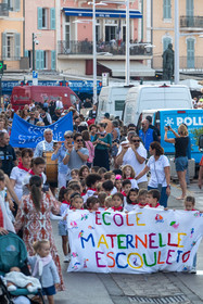 05 10 2023, Saint-Tropez (FRA,83), Les Voiles de Saint-Tropez 2023, Race Day 5, Défilé des minots de St Tropez
