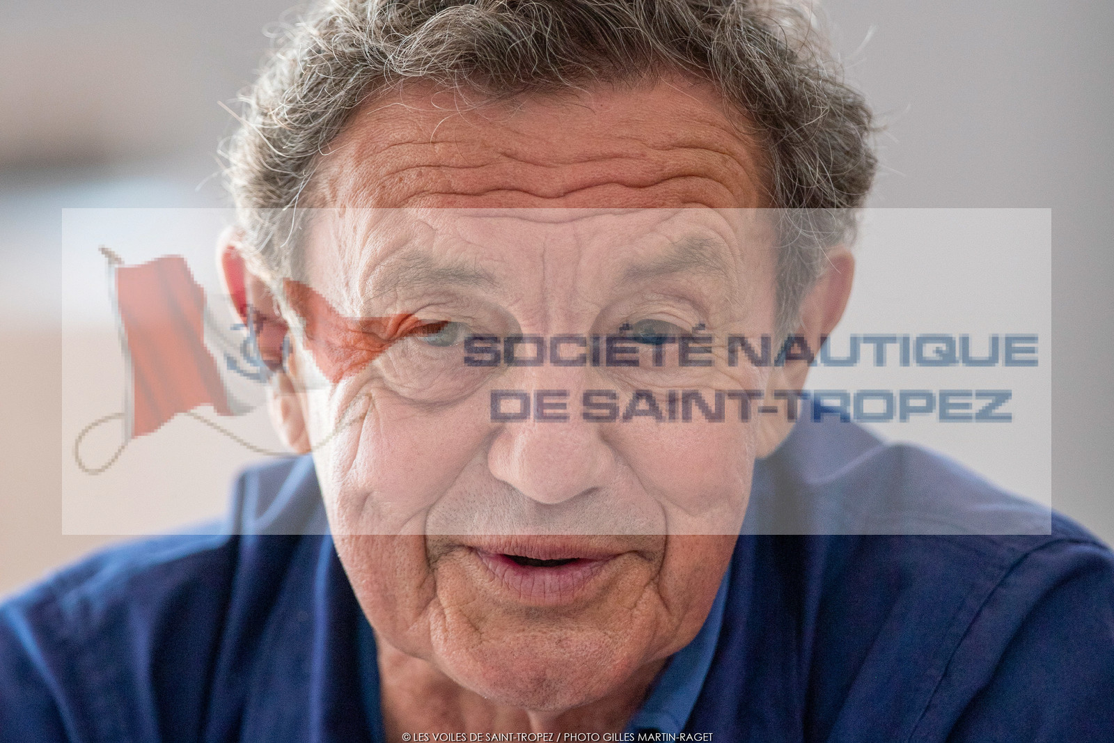 26 09 2021, Saint-Tropez (FRA,83, Voiles de Saint-Tropez 2021, inauguration du village, Patrice de Colmont, fondateur de la Nioulargue