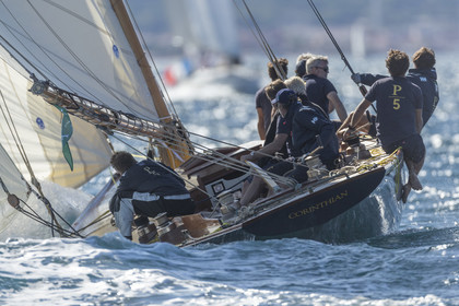 26 09 2020, Saint-Tropez (FRA,83), Les Voiles de Saint-Tropez 2020, Day 1, Training, Finish Yacht Club de France Cup Cannes - Saint-Tropez