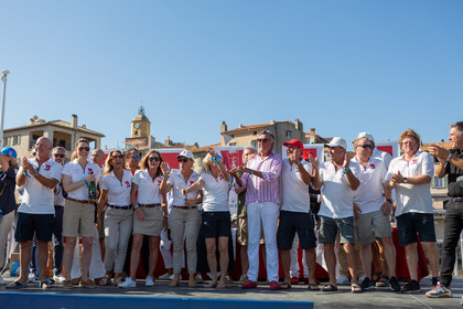 08 10 2023, Saint-Tropez (FRA,83), Les Voiles de Saint-Tropez 2023, Prizegiving classics and moderns