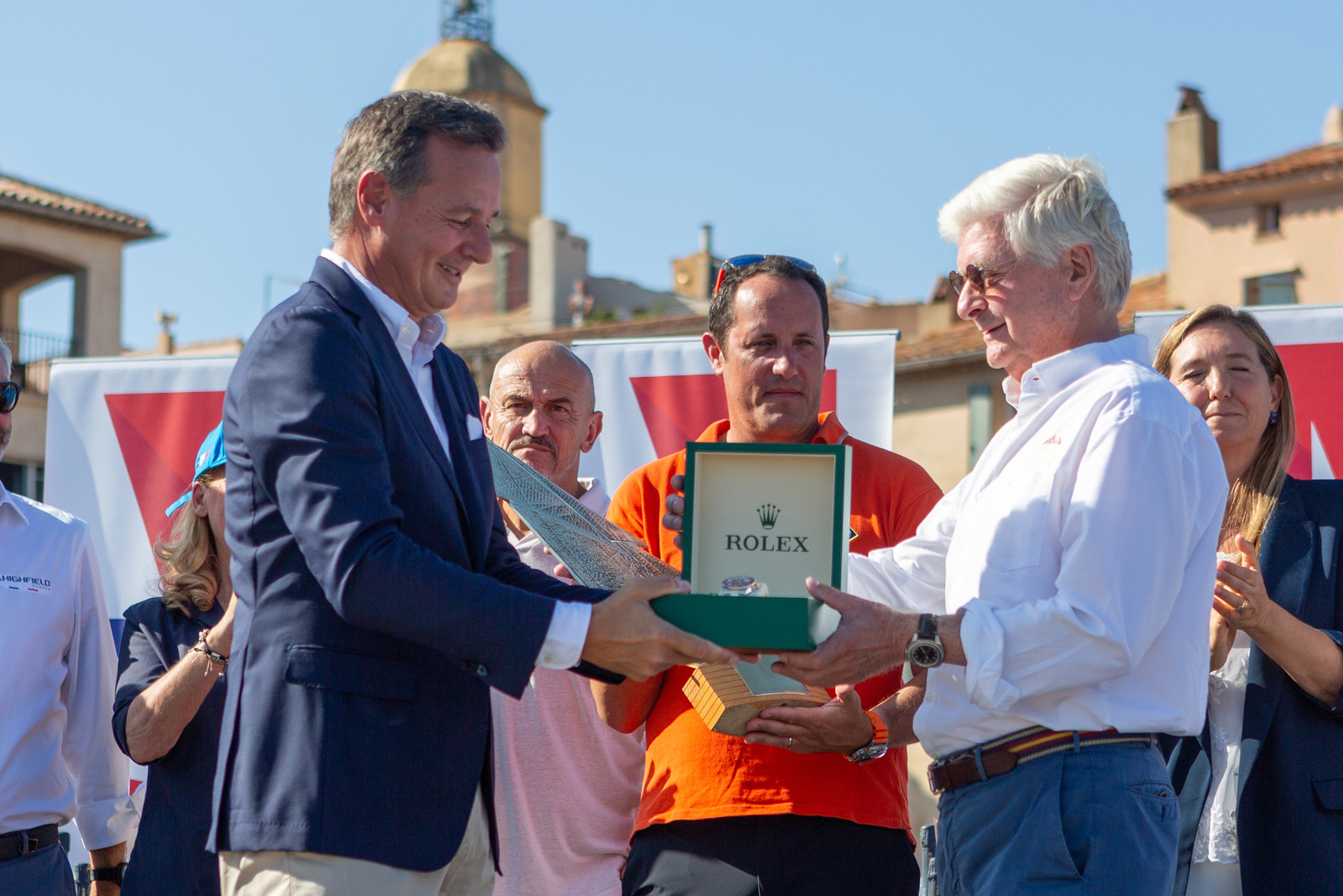 08 10 2023, Saint-Tropez (FRA,83), Les Voiles de Saint-Tropez 2023, Prizegiving classics and moderns