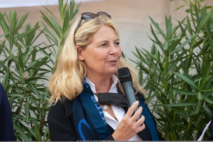 26 09 2021, Saint-Tropez (FRA,83, Voiles de Saint-Tropez 2021, inauguration du village, Sylvie Siri (Maire de Saint-Tropez)