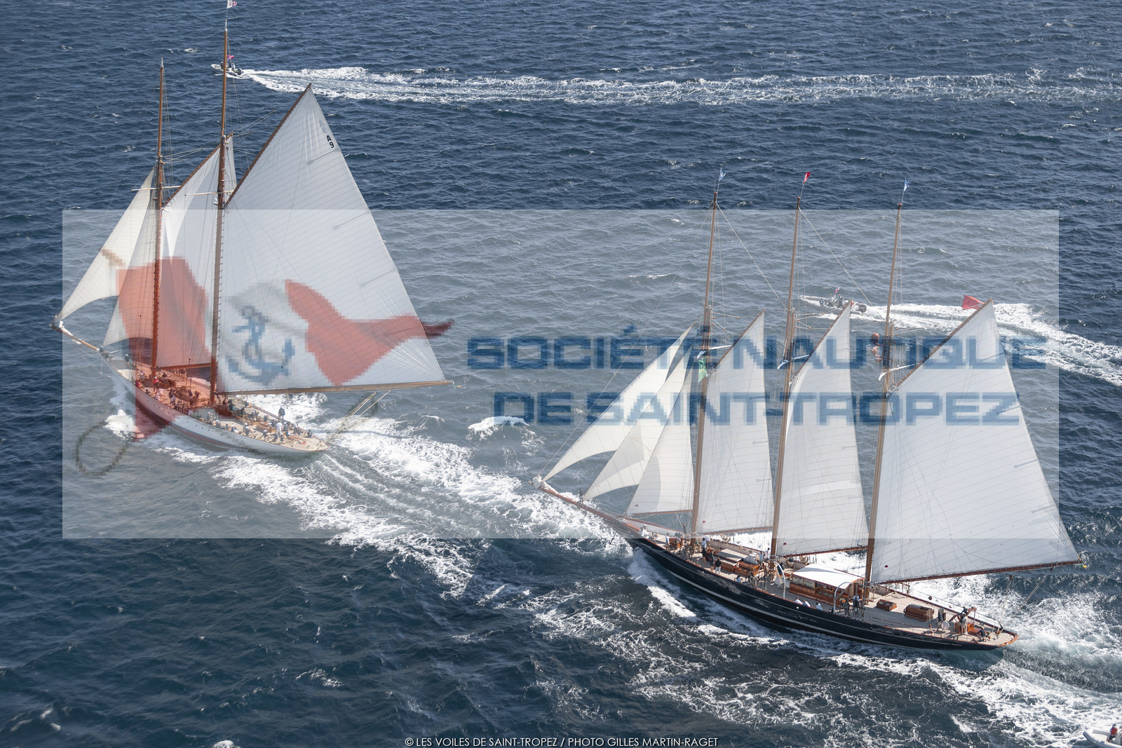 28 09 2022? Saint-Tropez,(FRA,83), Les Voiles de Saint-Tropez 2022 Régate N° 2 poup les modernes, navigation libre pour les grandes goélettes
