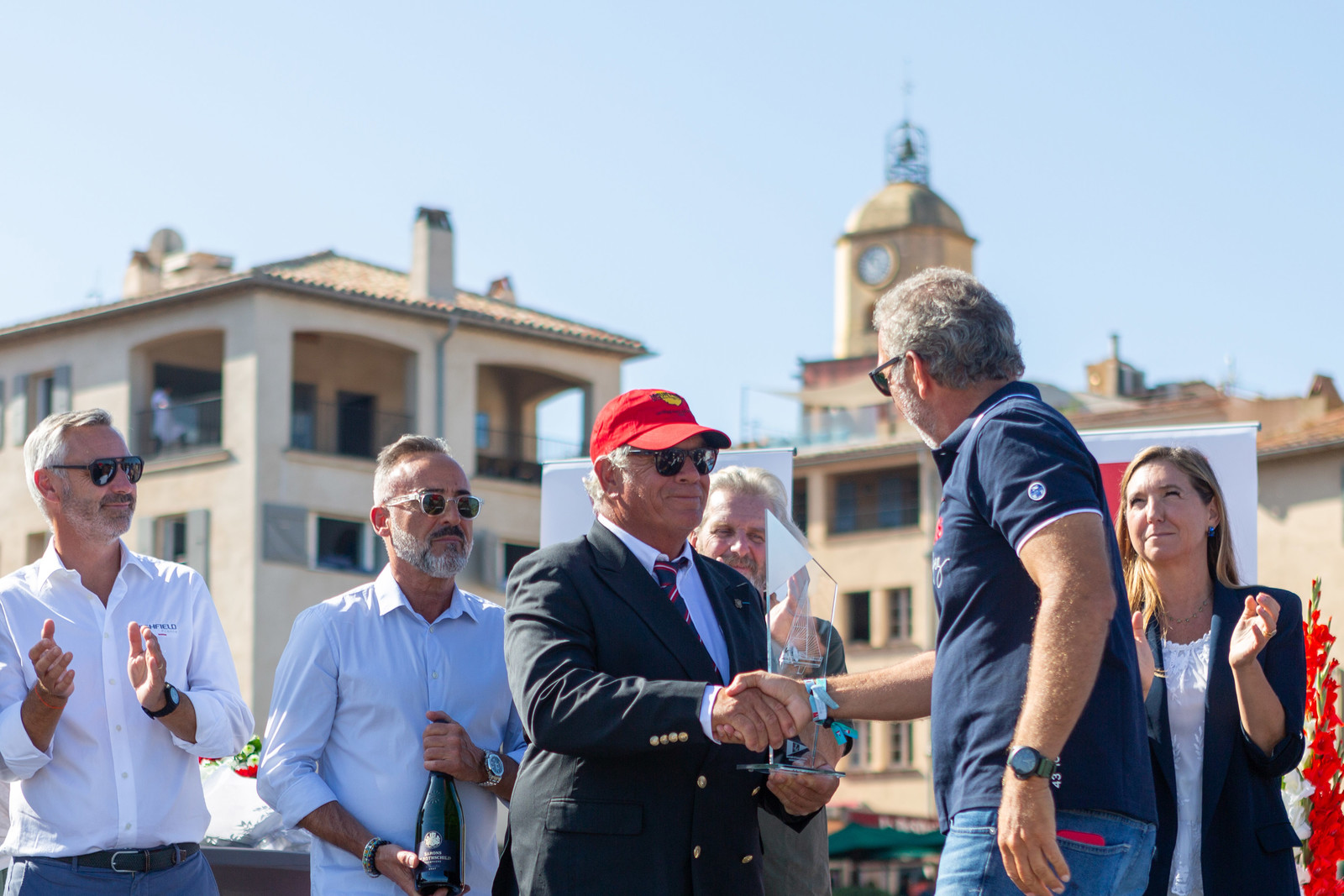 08 10 2023, Saint-Tropez (FRA,83), Les Voiles de Saint-Tropez 2023, Prizegiving classics and moderns