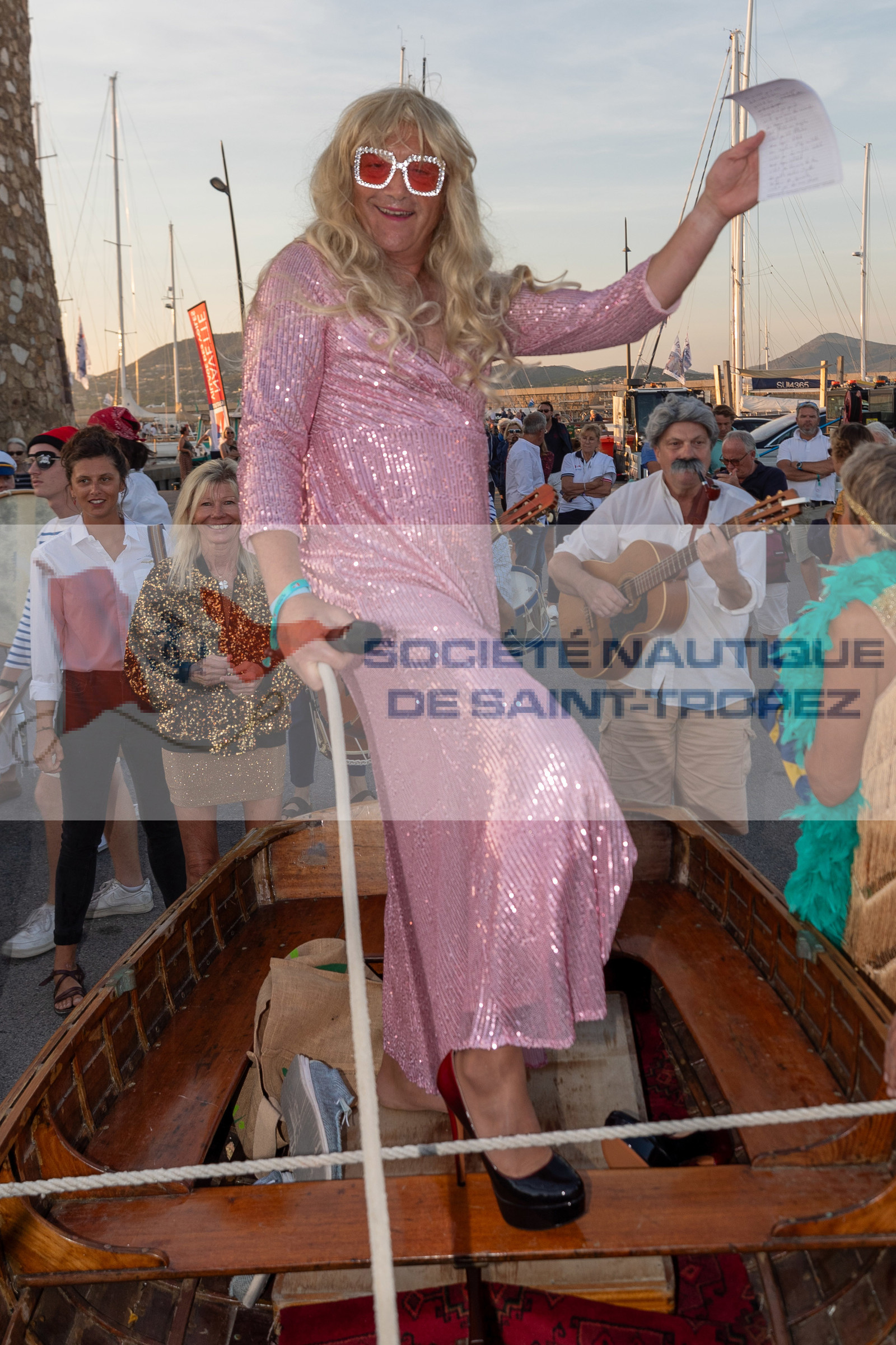 05 10 2023, Saint-Tropez (FRA,83), Les Voiles de Saint-Tropez 2023, RAce Day 5, Défilé des équipages