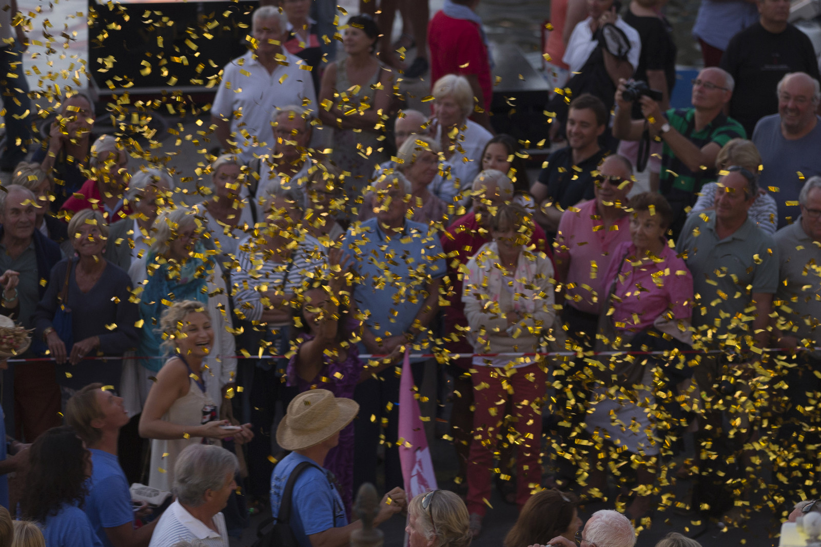 02 10 2014, Saint-Tropez (FRA,83), Voiles de Saint-Tropez 2014, Day 4, défilé des équipages   crew parade