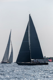 05 10 2023, Saint-Tropez (FRA,83), Les Voiles de Saint-Tropez 2023, Race Day 5, Défi Pride Vs Ikra