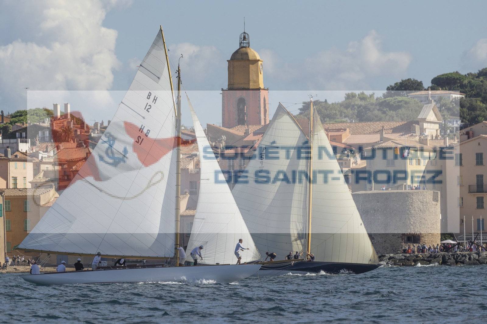 26 09 2020, Saint-Tropez (FRA,83), Les Voiles de Saint-Tropez 2020, Day 1, Training, Finish Yacht Club de France Cup Cannes - Saint-Tropez