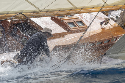 25 09 2022, Saint-Tropez (FRA, 83), Les Voiles de Saint-Tropez 2022, Arrivée des bateaux et de la Coupe d'Automne du Yacht Club de France, P Class