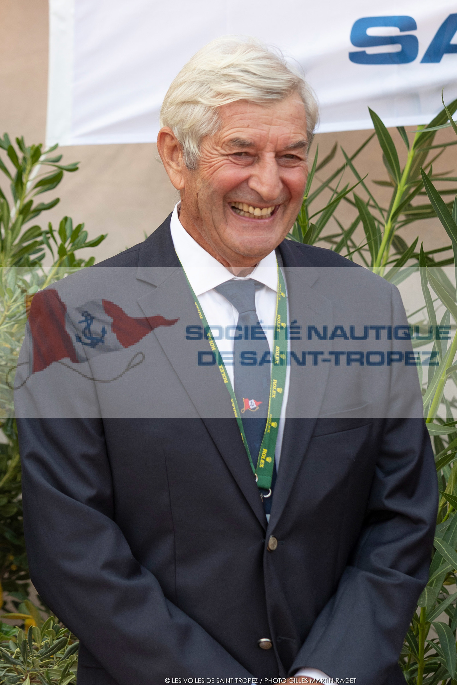 26 09 2021, Saint-Tropez (FRA,83, Voiles de Saint-Tropez 2021, inauguration du village, Pierre Roinson, (pdt Société Nautique de Saint-Tropez)