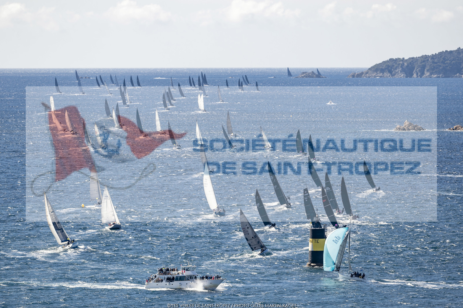 28 09 2022? Saint-Tropez,(FRA,83), Les Voiles de Saint-Tropez 2022 Régate N° 2 poup les modernes, navigation libre pour les grandes goélettes