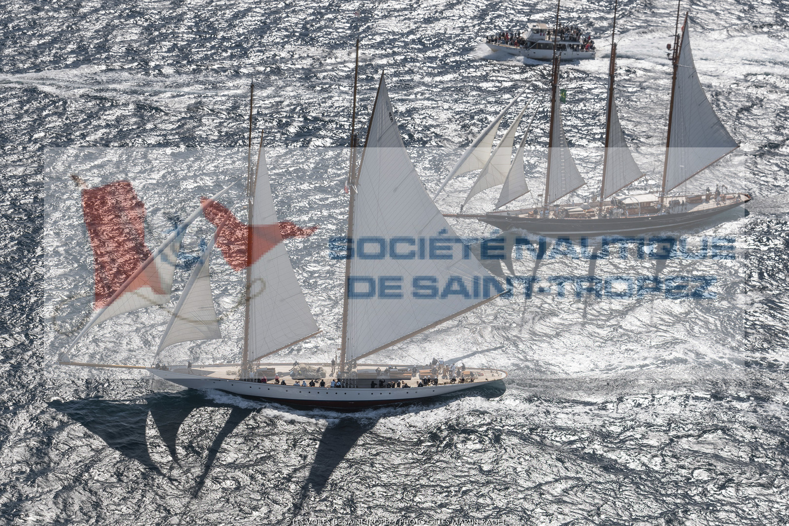 28 09 2022? Saint-Tropez,(FRA,83), Les Voiles de Saint-Tropez 2022 Régate N° 2 poup les modernes, navigation libre pour les grandes goélettes