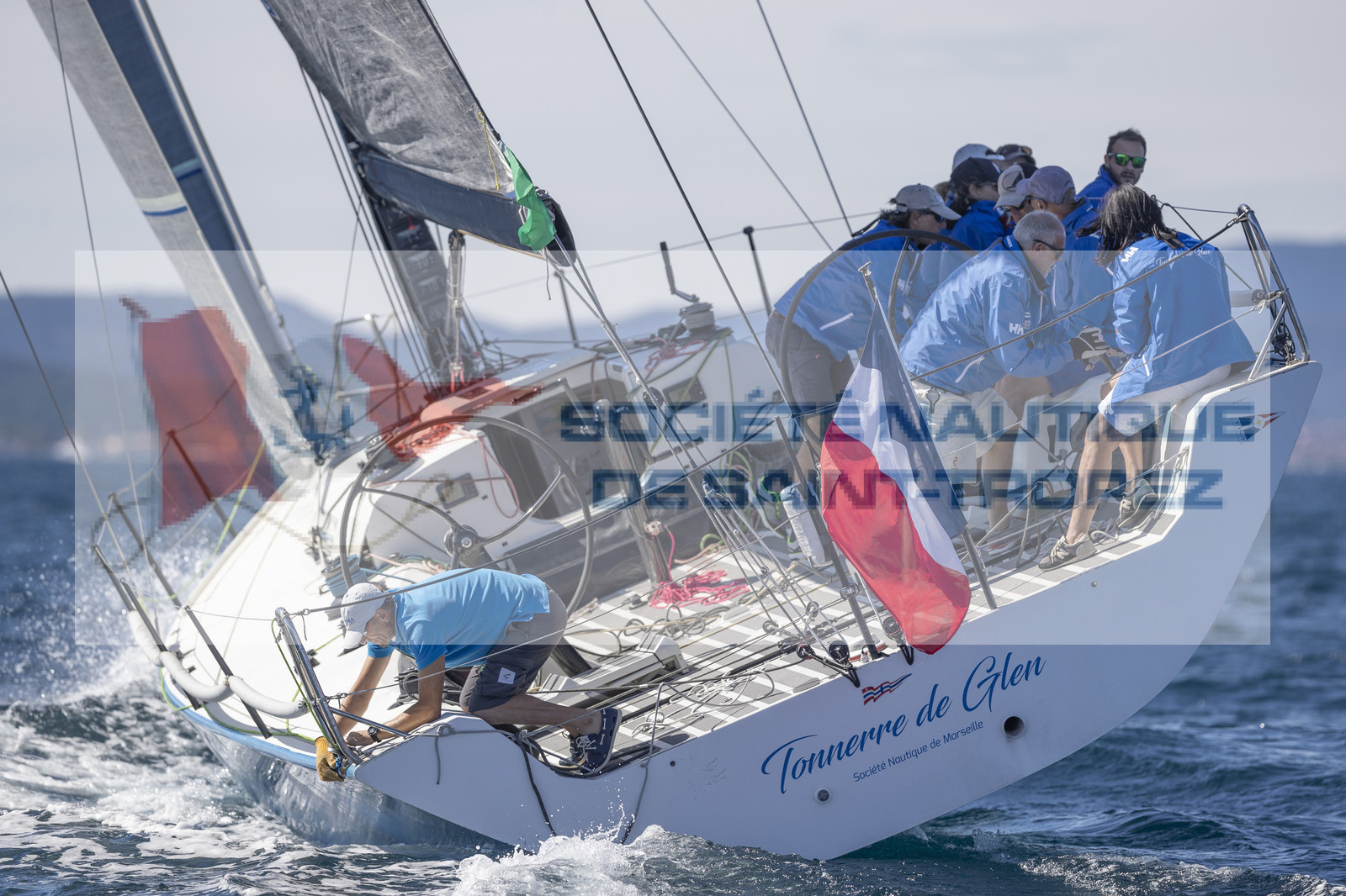 26 09 2020, Saint-Tropez (FRA,83), Les Voiles de Saint-Tropez 2020, Day 1, Training, Finish Yacht Club de France Cup Cannes - Saint-Tropez
