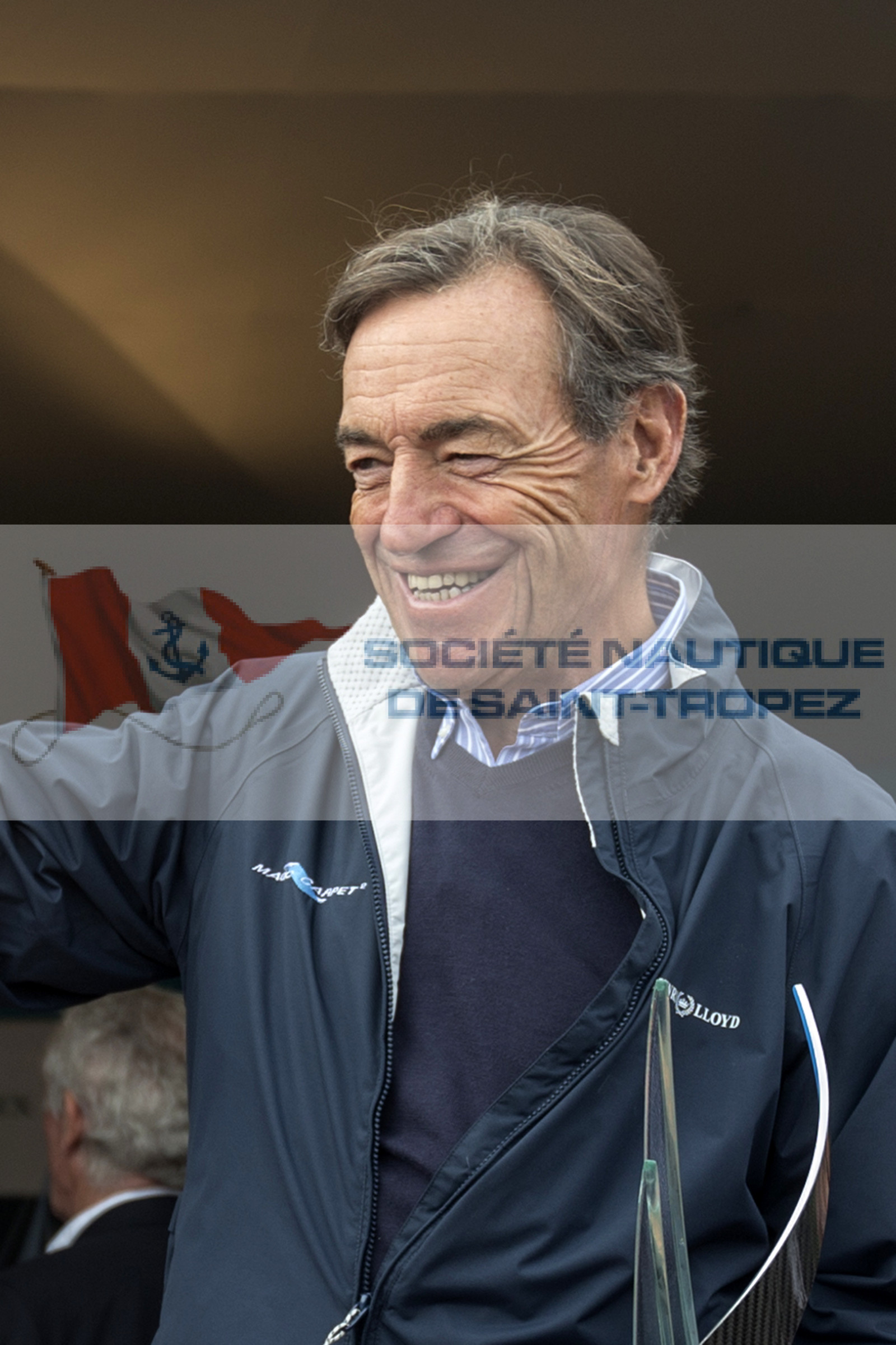 06 10 2013 - Saint-Tropez (FRA,83) - Voiles de Saint-Tropez 2013 - Prizegiving, Lindsay Owen Jones (Magic Carpet owner)