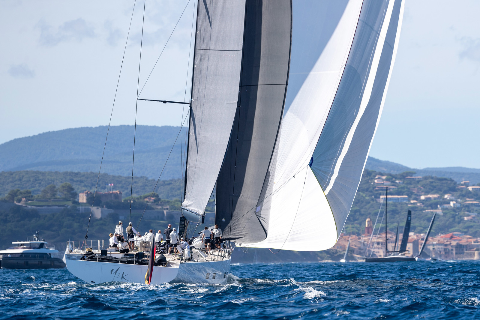 29 09 2024, Saint-Tropez (FRA), Les Voiles de Saint-Tropez 2024, Day 2, Trainings