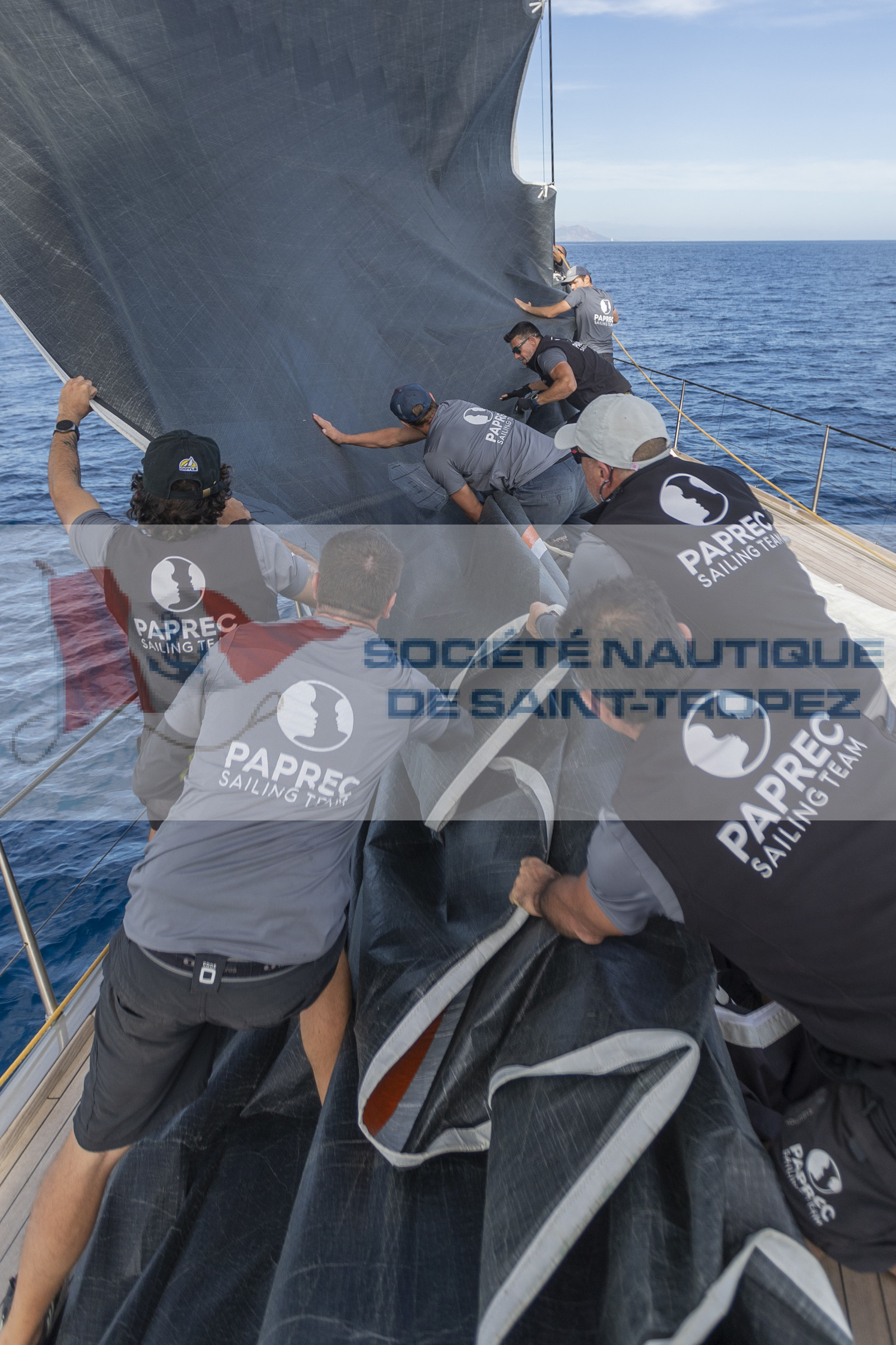 03 10 2022, Saint-Tropez (FRA,83), Voiles de Saint-Tropez 2022,  entraînement des maxis, A bord de Sipirit of Malouen X