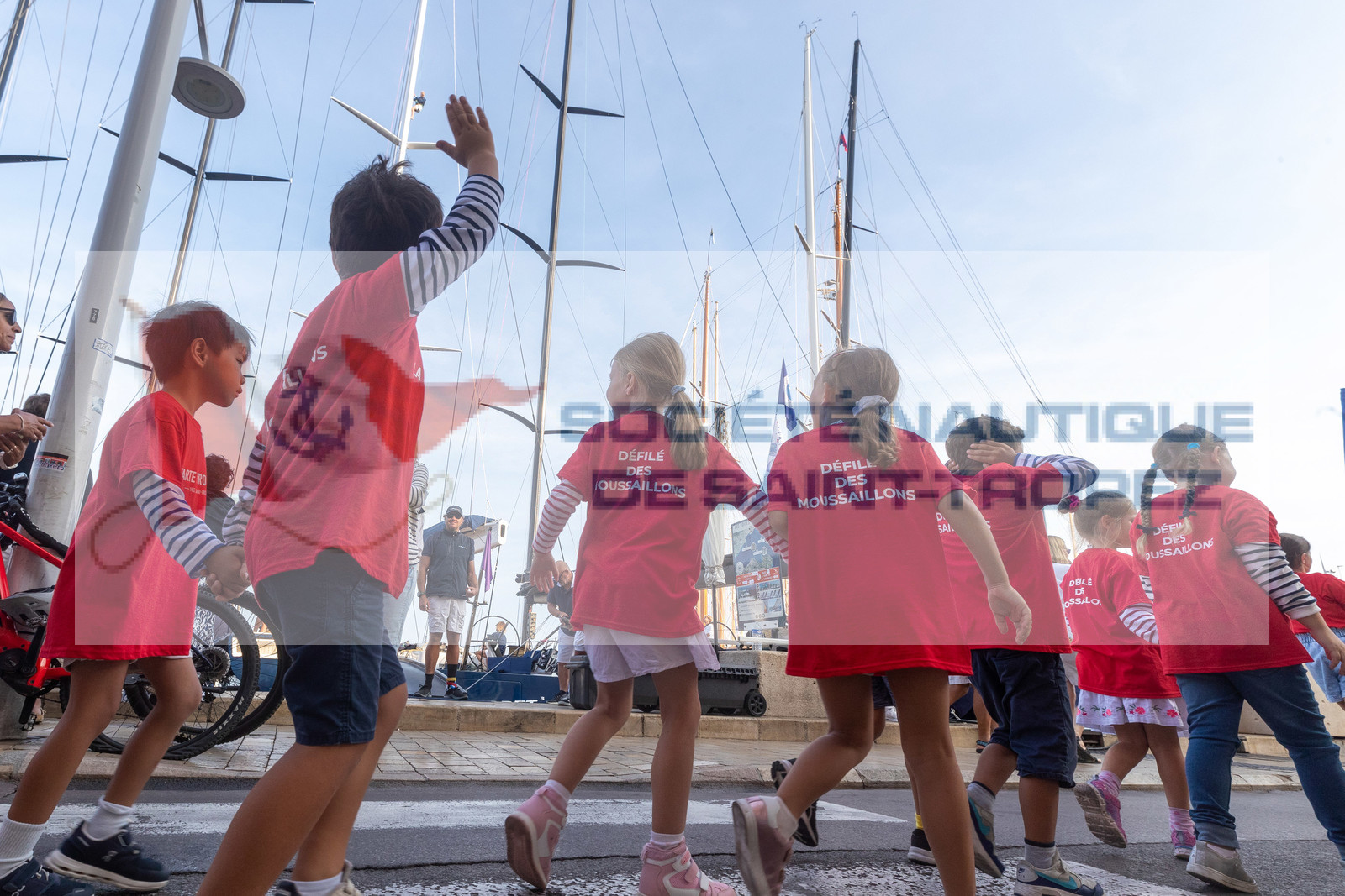 05 10 2023, Saint-Tropez (FRA,83), Les Voiles de Saint-Tropez 2023, Race Day 5, Défilé des minots de St Tropez