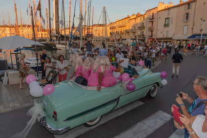 05 10 2023, Saint-Tropez (FRA,83), Les Voiles de Saint-Tropez 2023, RAce Day 5, Défilé des équipages